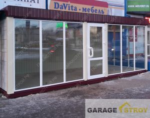 Павильон с панорамным остеклением 7 на 3,5м. вид 3