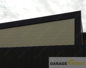 Кейс: Гараж из сэндвич-панелей 6*5м с односкатной кровлей вид 3