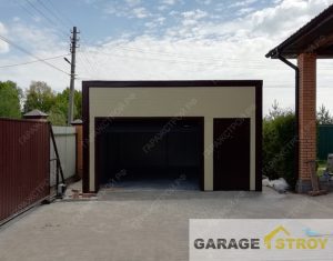 Кейс: Гараж из сэндвич-панелей 6*5м с односкатной кровлей вид 4