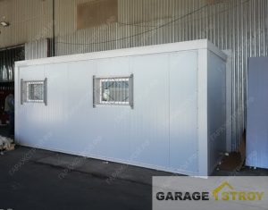 Встроенный офисный блок из сэндвич-панелей 6*4м вид 5