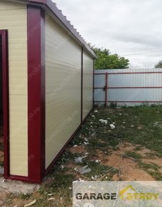 Гараж 6*4м из сэндвич-панелей вид 3