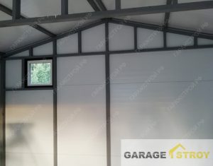 Гараж 6*4,5м из сэндвич-панелей вид 4