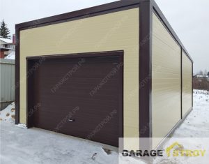 Утепленный гаражный бокс размером 7 на 4м. вид 3