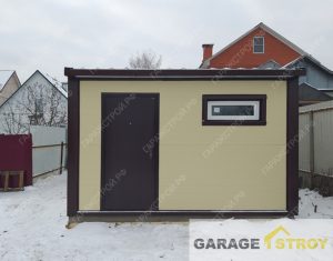 Утепленный гаражный бокс размером 7 на 4м. вид 5