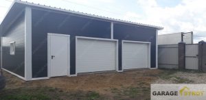 Гараж из сэндвич панелей 7х10м на 2 авто. вид 4