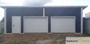 Гараж из сэндвич панелей 7х10м на 2 авто. вид 5