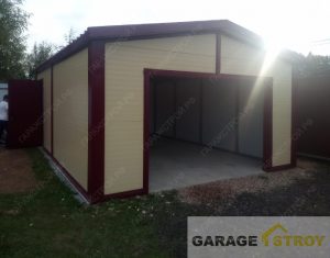 Гараж из сэндвич-панелей размером 6х5м. вид 2