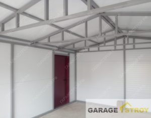 Гараж из сэндвич-панелей размером 6х5м. вид 5