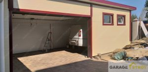 Гараж из сэндвич-панелей 14х4м. вид 5