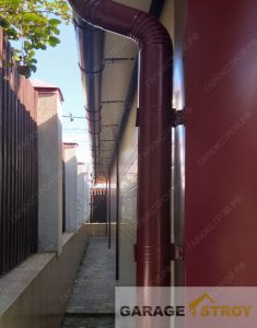 Гараж из сэндвич-панелей 14х4м. вид 8