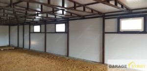 Быстровозводимое здание из сэндвич-панелей  размером 8х20м. вид 7