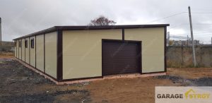 Быстровозводимое здание из сэндвич-панелей  размером 8х20м. вид 2