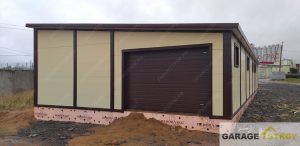 Быстровозводимое здание из сэндвич-панелей  размером 8х20м. вид 3