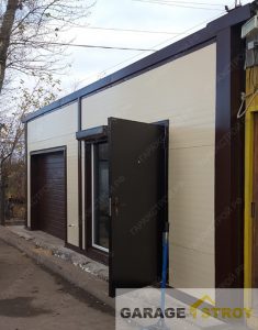 Шиномонтаж из сэндвич-панелей 6х8м. вид 8