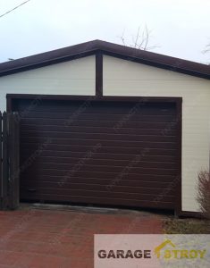 Кейс: Быстровозводимый гараж 6х4м на свайном фундаменте под ключ. вид 3