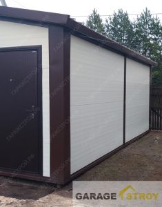 Кейс: Быстровозводимый гараж 6х4м на свайном фундаменте под ключ. вид 5