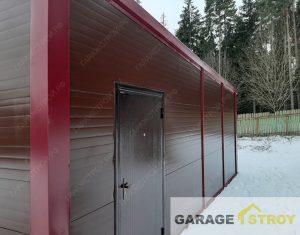 Гараж под ключ из сэндвич панелей 7х5м. вид 4