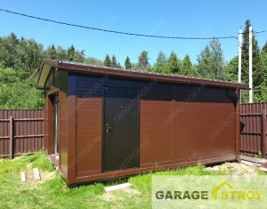 Кейс: Хозблок 6х4м на свайном фундаменте. вид 2