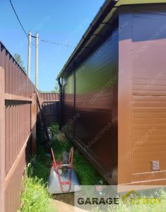 Кейс: Хозблок 6х4м на свайном фундаменте. вид 3