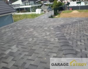 Гараж на 2 машины 7х9м с мягкой кровлей вид 8