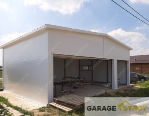 Гараж на 2 авто размером 7х9.5х3.6м. вид 1