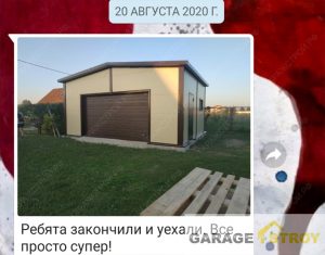 Гараж размером 6х7х3м. вид 5