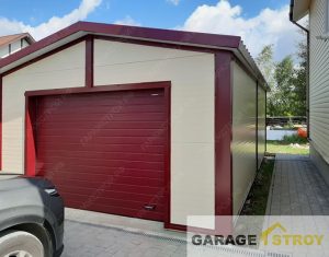 Гараж на 1 машину с хозблоком 8х4,5м. вид 2