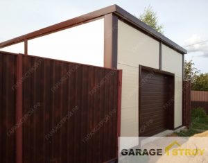 Гараж 6х5м с односкатной кровлей вид 4