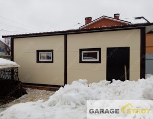 Кейс: Гараж с мастерской из сэндвич-панелей 8х5.5м. вид 2