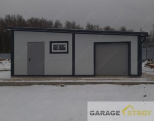 Гараж / склад из сэндвич-панелей 7х8м. вид 4