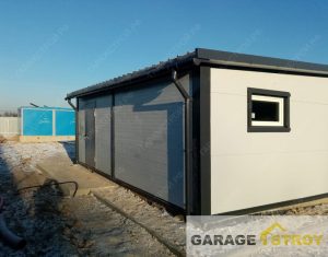 Гараж / склад из сэндвич-панелей 7х8м. вид 8