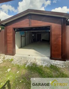 Гараж с хозблоком из сэндвич-панелей 10х4х2,4м. вид 2