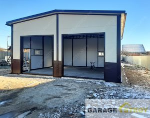 Автосервис на поста из сэндвич-панелей 9x9x4м. вид 2