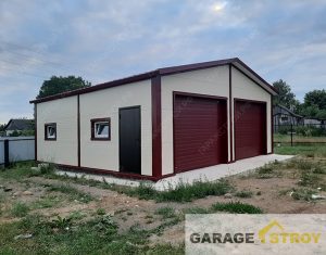 Гараж на 2 машины 8×8,5×3м. вид 3