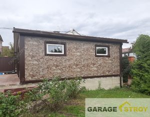 Кейс: Гараж на 2 авто с хозблоком и навесом 6.5×8.7м. вид 3