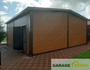 Кейс: Гараж на 2 машины 8x8x3m под дерево вид 3