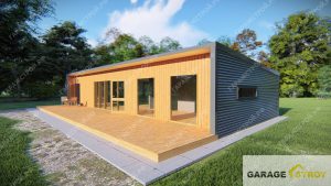 Каркасный дом 6×15м Garden House