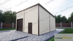 Автомойка из сэндвич-панелей 8х8м под ключ