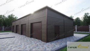 СТО из сэндвич-панелей на 4 поста