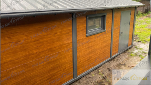 Кейс: Гараж  из сэндвич-панелей 7х4м под ключ вид 5