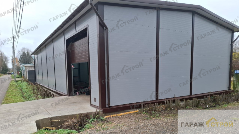 Кейс: «Г-образный» склад из сэндвич-панелей 20х5м + 5х4м