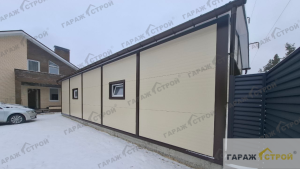 Кейс: Гараж из сэндвич-панелей 13х5х3м. вид 4