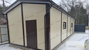 Кейс: Гараж из сэндвич-панелей 13х5х3м. вид 1