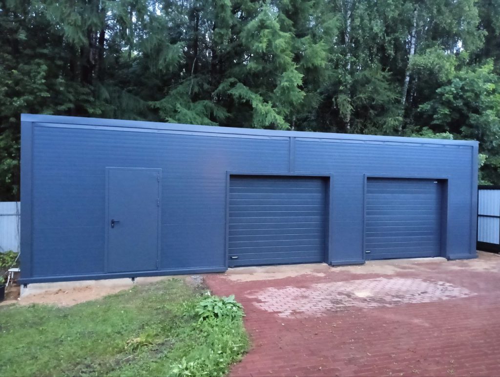 6х11м гараж на 2 машины с хозблоком