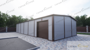 Г-образный склад из сэндвич-панелей 20*5*3.6м + 5*4*3.6 под ключ