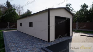 Каркасный гараж на 2 машины 13х5м под «ключ» - ГаражСтрой.РФ