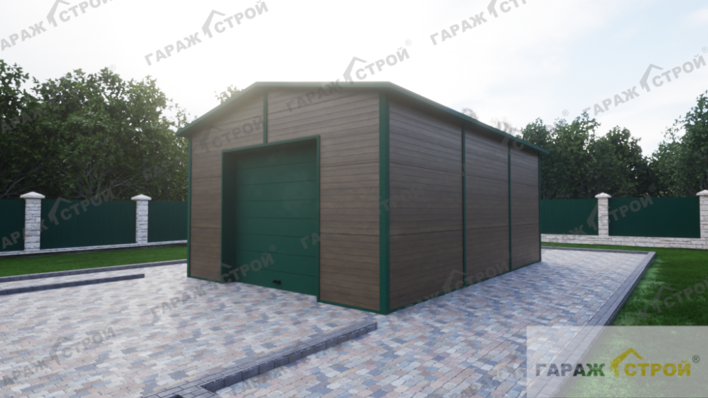 Гараж для трактора из сэндвич-панелей под ключ