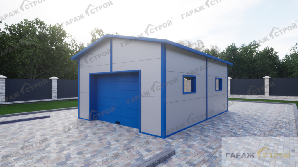 Гараж для мототехники под ключ